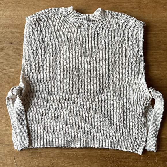 Zara Girls Open Side-Tie Sweater Girls 11-12 Years - Picture 3 of 7